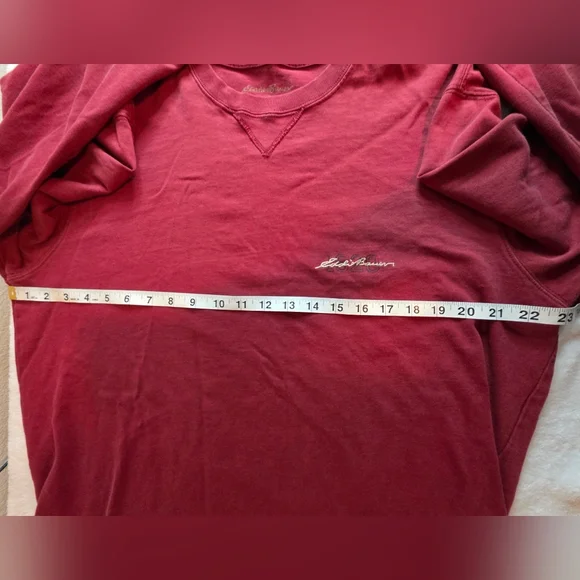 Eddie Bauer Maroon Crewneck Sweatshirt - Picture 8 of 10
